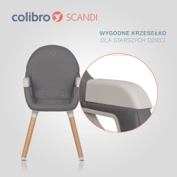 Colibro SCANDI Onyx krzesełko do karmienia 3w1